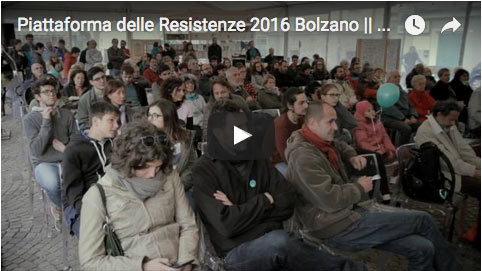 Riassunto piattaforma Bolzano 2016